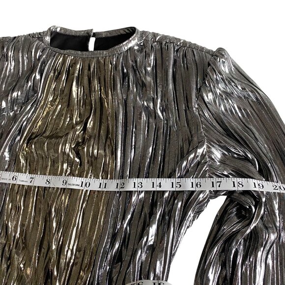 Sabina Musayev Gal Metallic Two-Tone Maxi Dress Sz S NWT Modern Contemporary - Picture 12 of 13